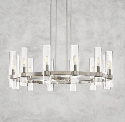 36" / Nickle Ravelle Round Chandelier 36", 48", 60"