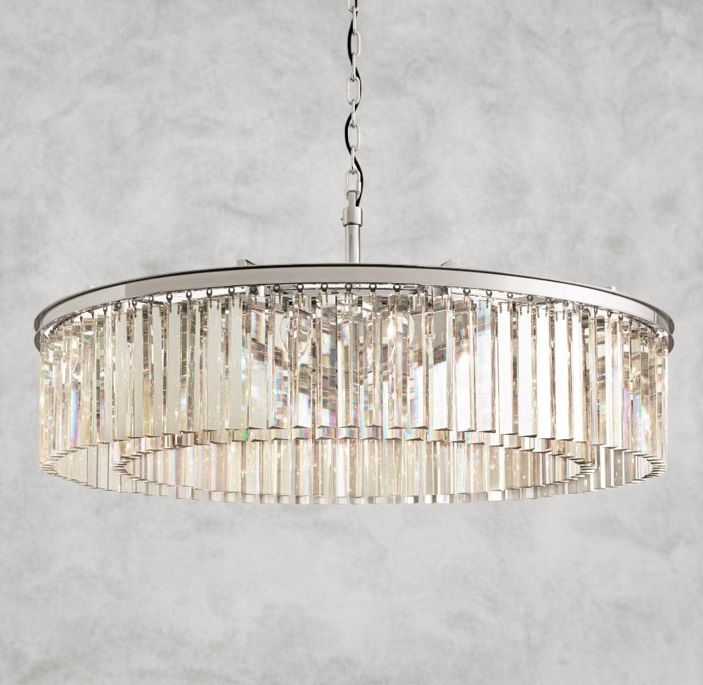43" / Nickle Rhys Round Chandelier 32", 43"
