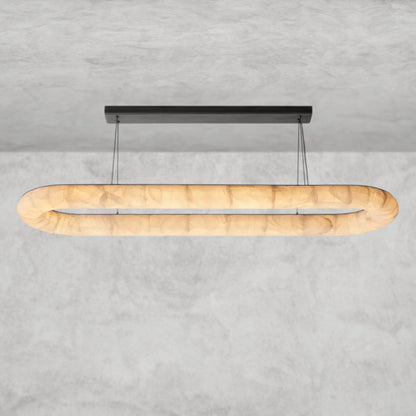 74" / Bronze Rivage Lisse Oval Chandelier 57", 74"