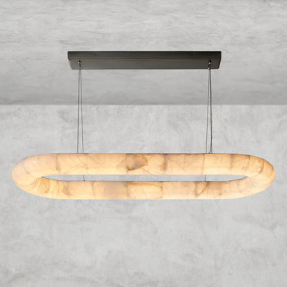 57" / Bronze Rivage Lisse Oval Chandelier 57", 74"