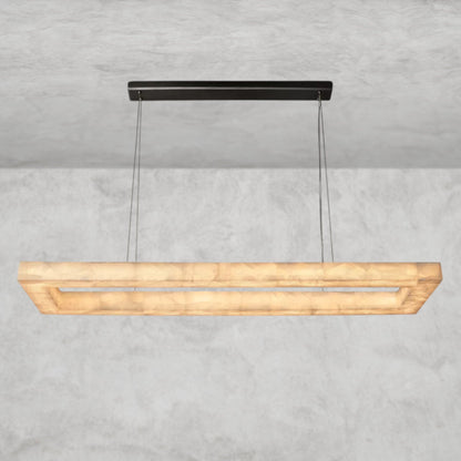 72" / Bronze Rivage lueur rectangular chandelier 54", 72"