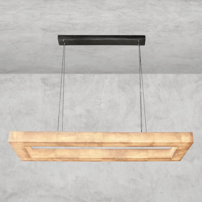 54" / Bronze Rivage lueur rectangular chandelier 54", 72"