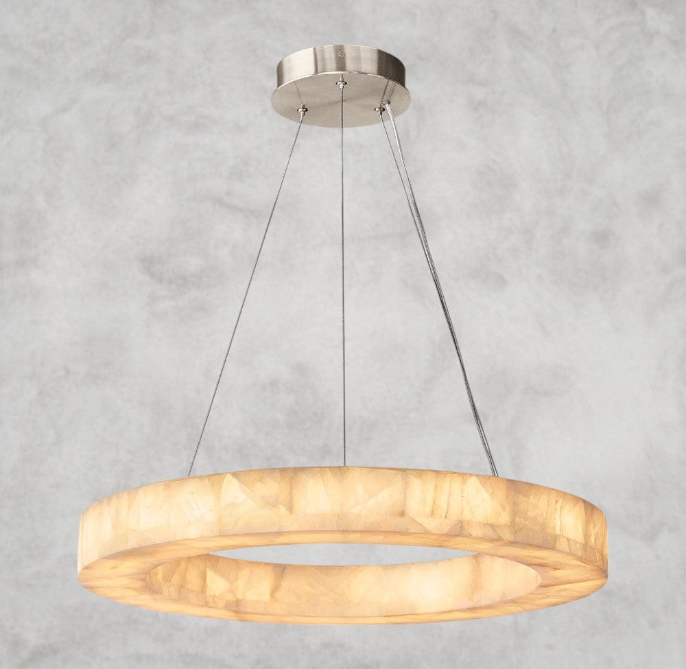 31" / Nickle Rivage lueur round chandelier 31", 40", 60"