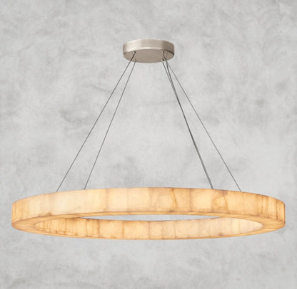 60" / Nickle Rivage lueur round chandelier 31", 40", 60"