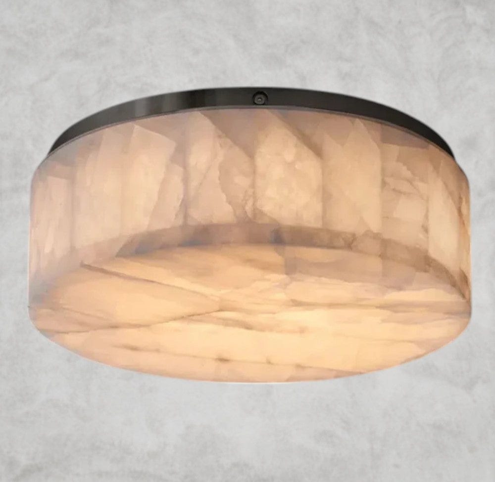 14" / Bronze Rivage lueur round flushmount 6", 10", 14"