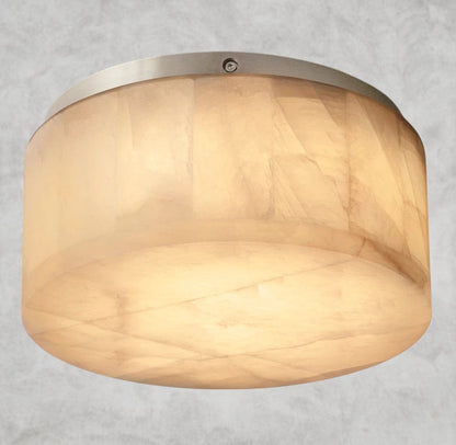 10" / Nickle Rivage lueur round flushmount 6", 10", 14"