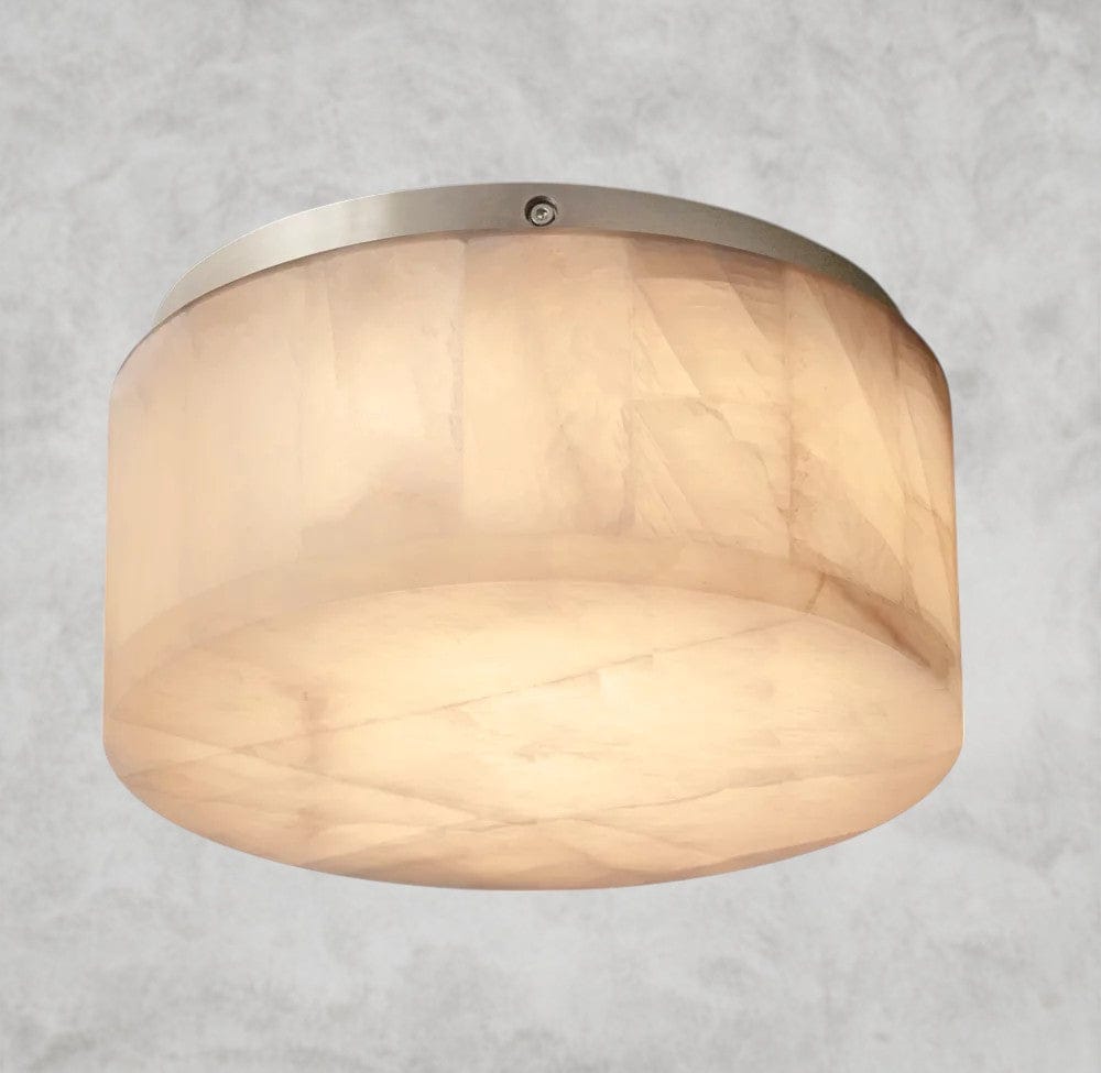 6" / Nickle Rivage lueur round flushmount 6", 10", 14"