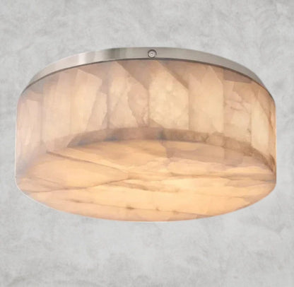 14" / Nickle Rivage lueur round flushmount 6", 10", 14"