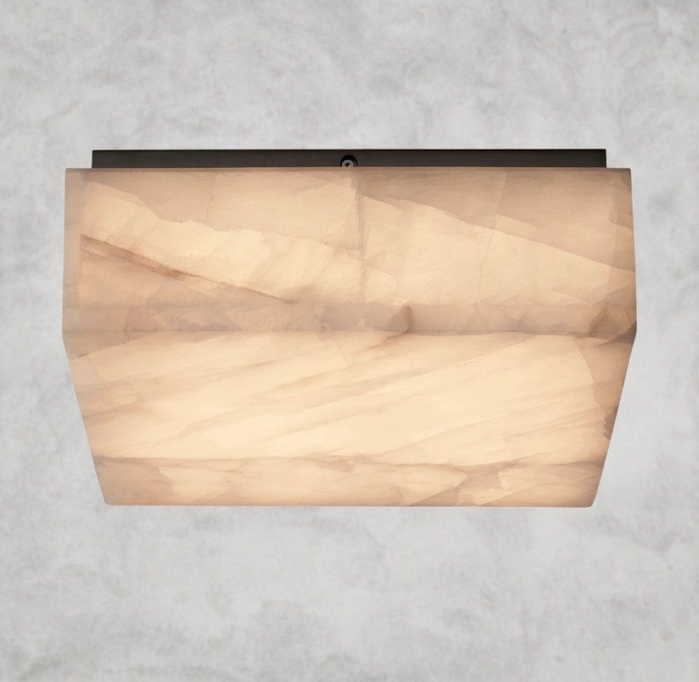 14" / Bronze Rivage square flushmount 6", 10", 14"