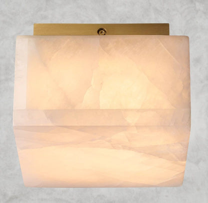 6" / Brass Rivage square flushmount 6", 10", 14"