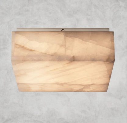 14" / Nickle Rivage square flushmount 6", 10", 14"