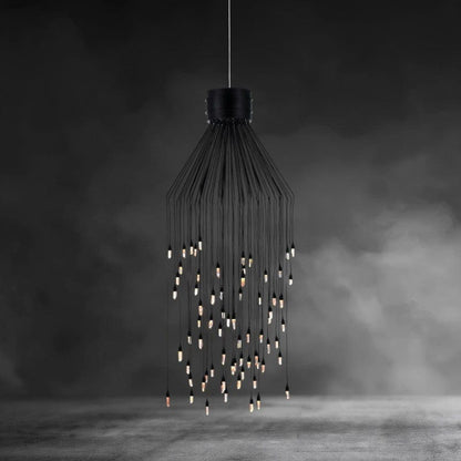 Small Rock Crystal Rain Flushmount