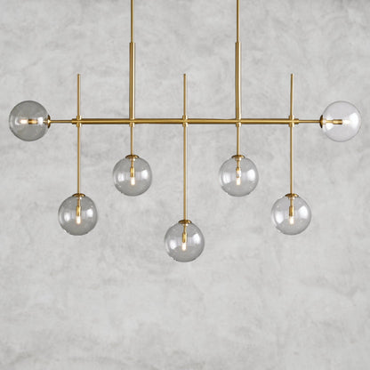 60" / Brass Roscoe Linear Chandelier 60“, 72”