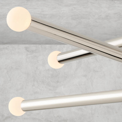 ROUSSEAU 8-LIGHT MOBILE ORB CHANDELIER 53", 68"