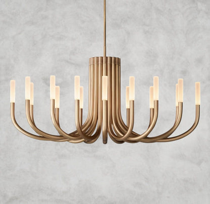 50" / Brass Rousseau Round Chandelier 38", 50"