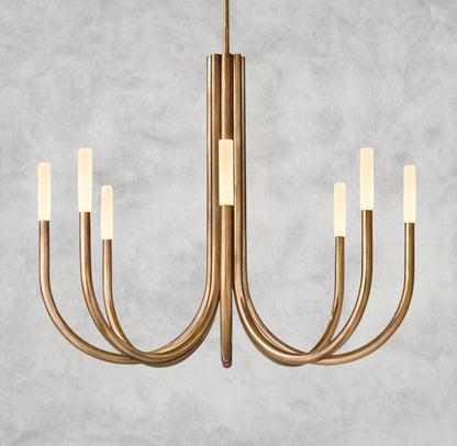 38" / Brass Rousseau Round Chandelier 38", 50"