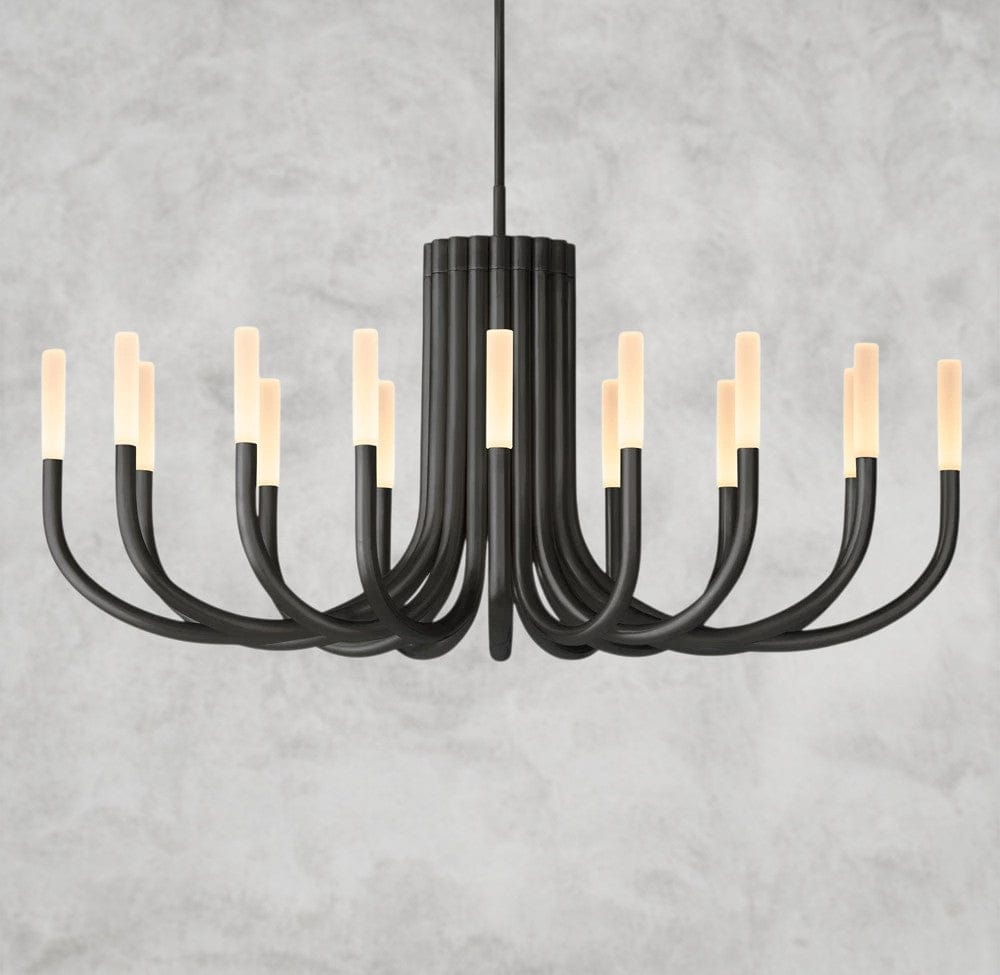 50" / Bronze Rousseau Round Chandelier 38", 50"