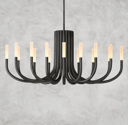 50" / Bronze Rousseau Round Chandelier 38", 50"