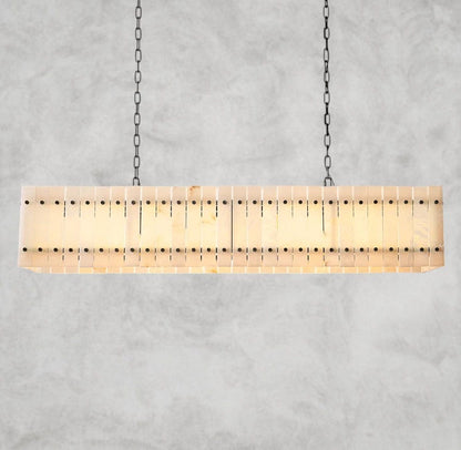 54" / Bronze San Marco Alabaster Linear Chandelier 54", 72"