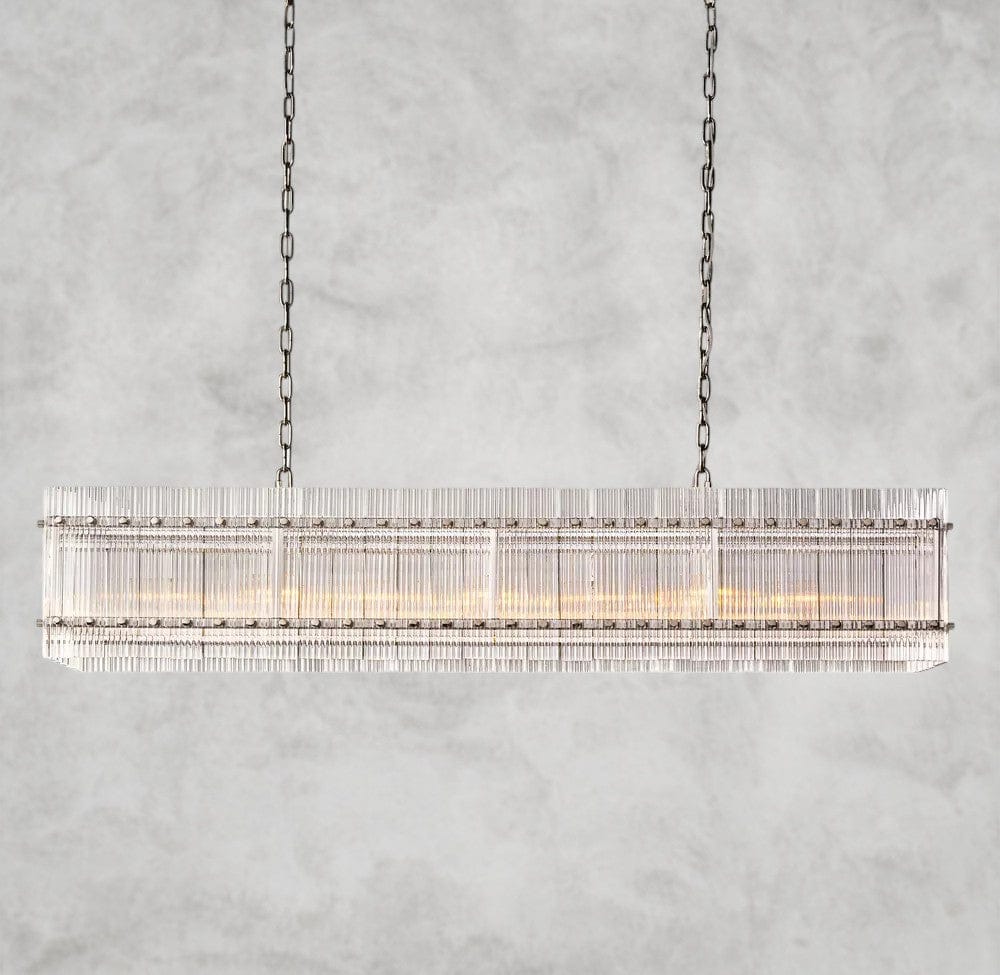 54" / Nickle San Marco Rectangular Chandelier 54", 72"