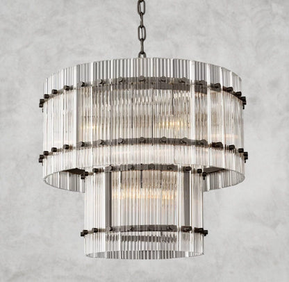 22" / Bronze San Marco Two-Tier Round Chandelier 22", 37", 48", 60"