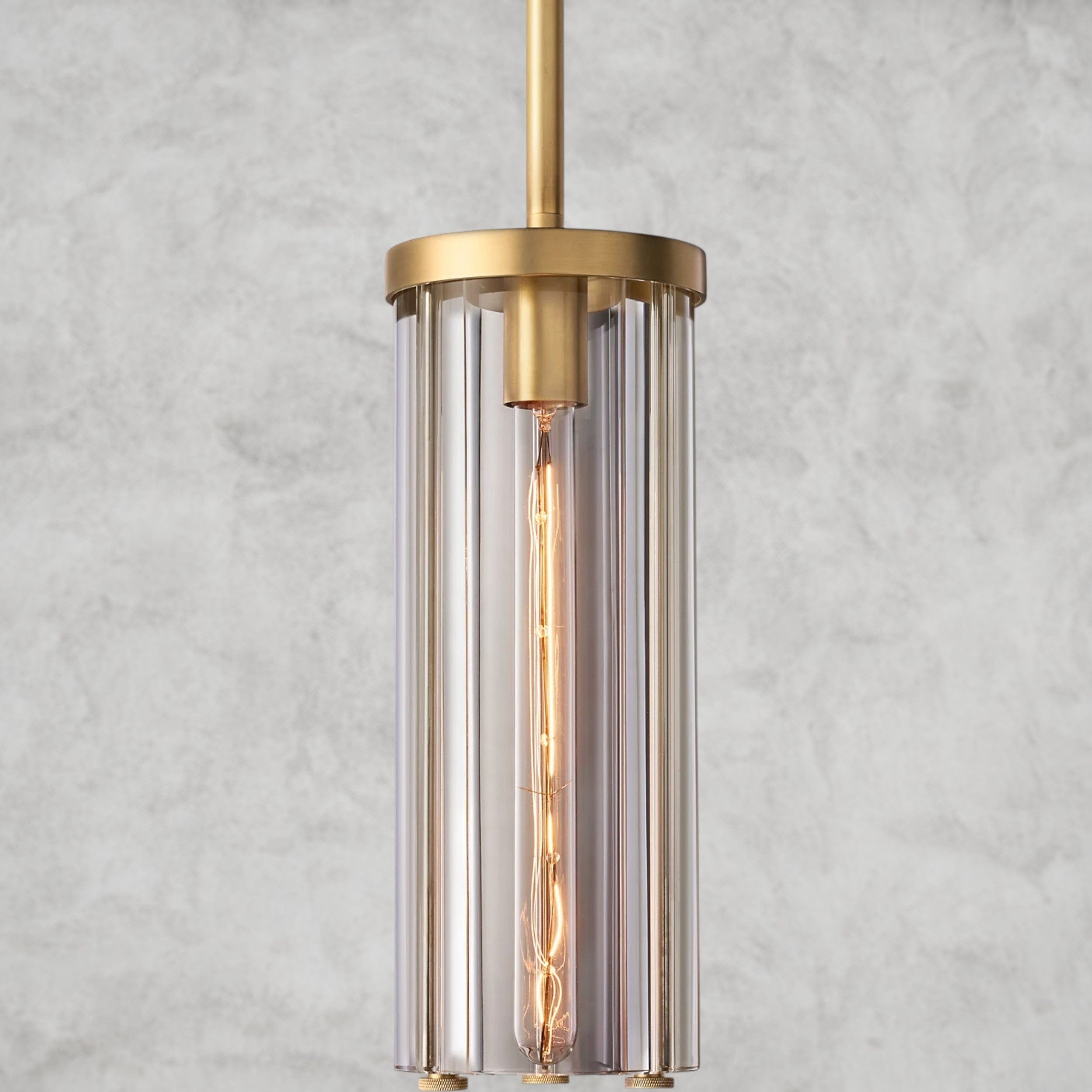 Brass Savile Cylindrical Pendant