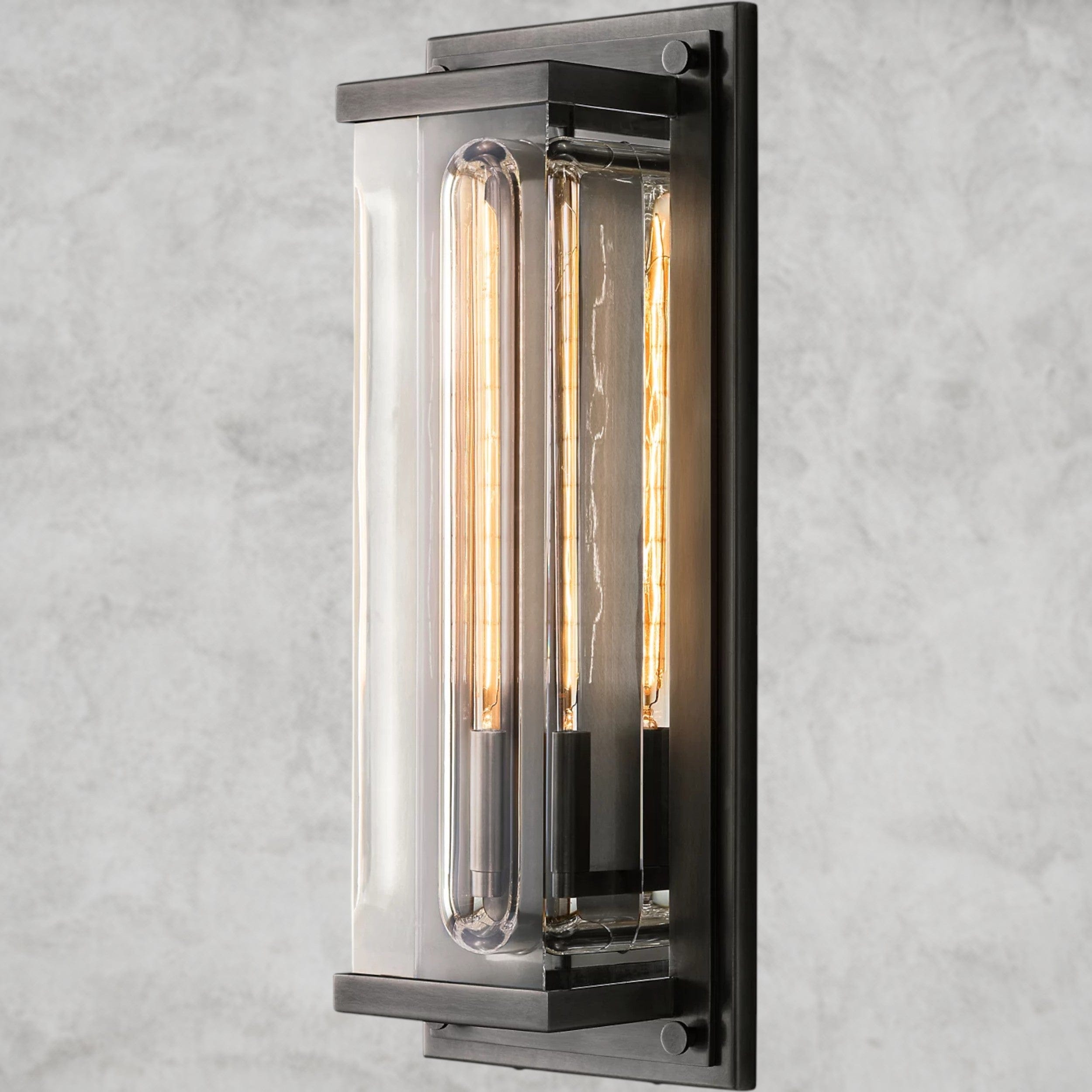 Bronze Savile Grand Rectangular Sconce