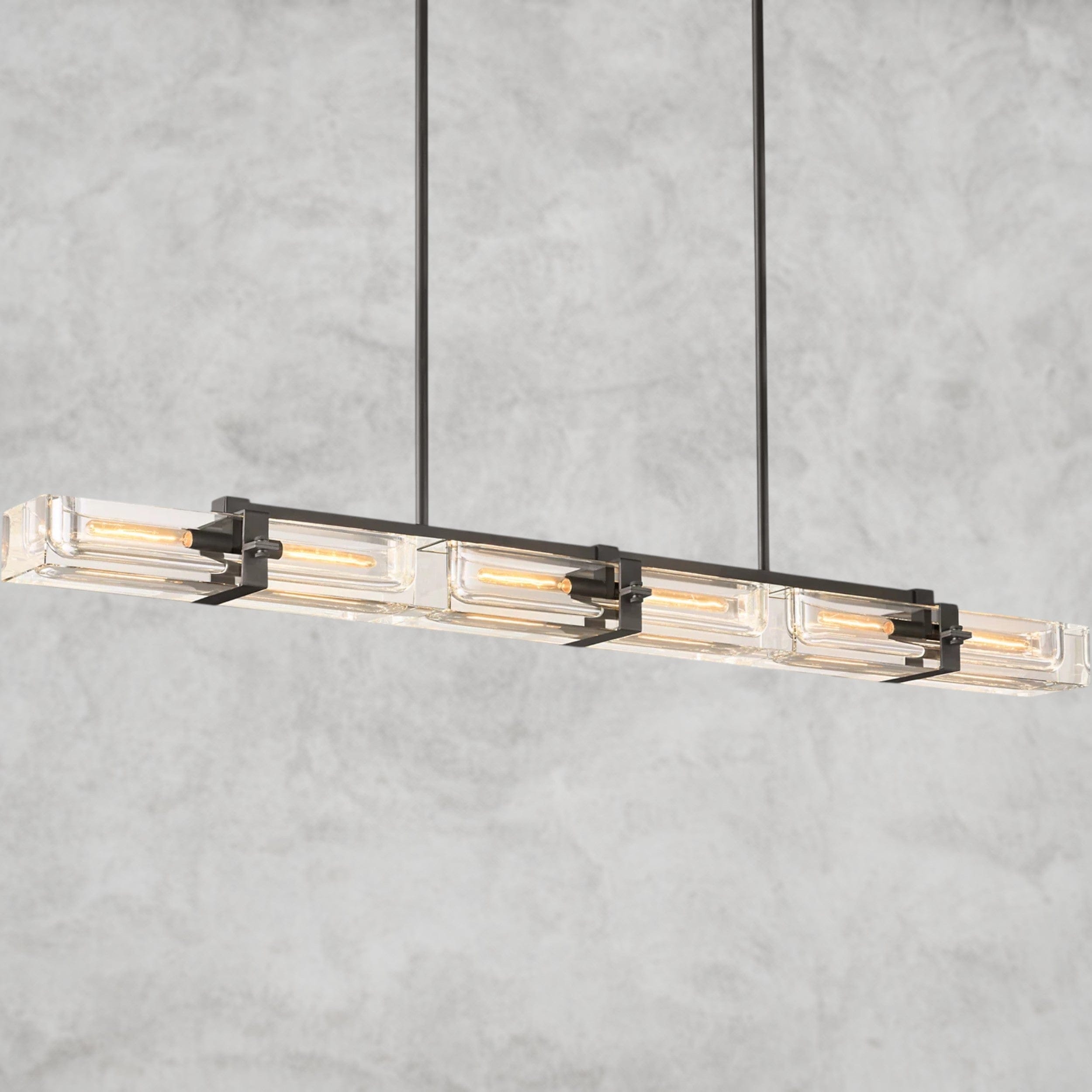 72" / Bronze Savile Linear Chandelier 24", 48", 72"