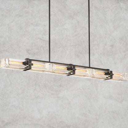 72" / Bronze Savile Linear Chandelier 24", 48", 72"