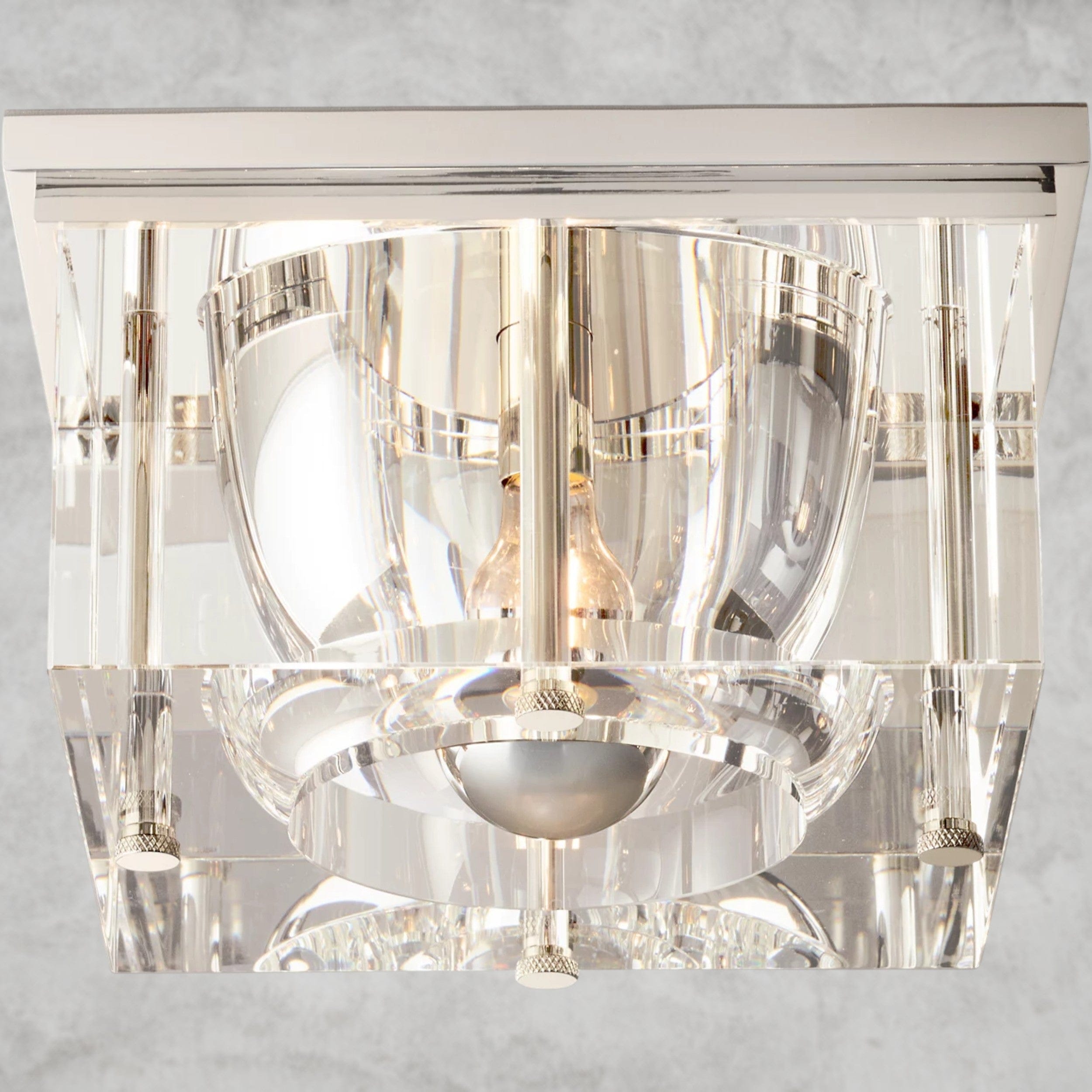 12" / Nickle Savile Square Flushmount 10", 12", 14"