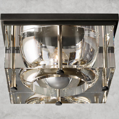 10" / Bronze Savile Square Flushmount 10", 12", 14"