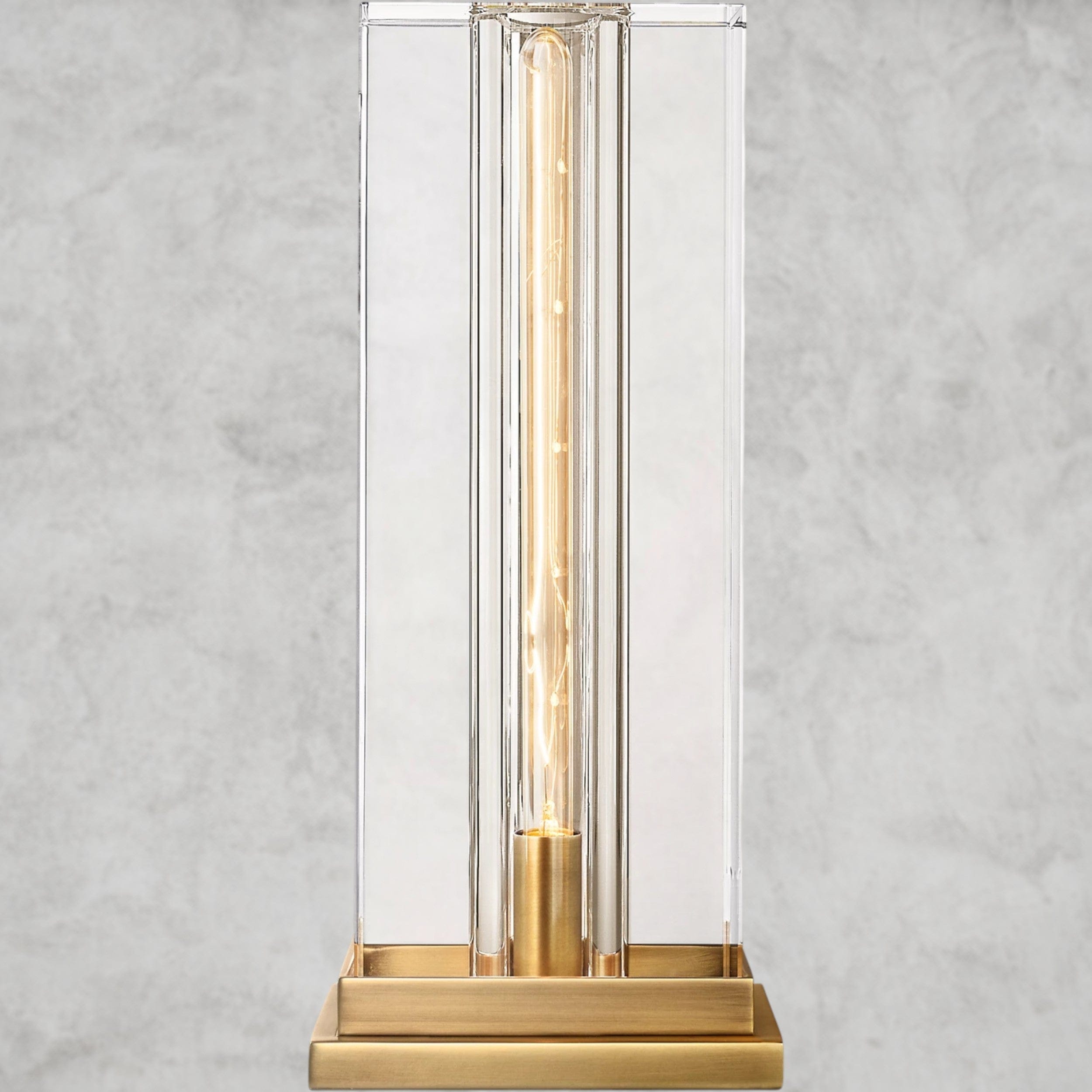 Brass Savile Square Table Lamp