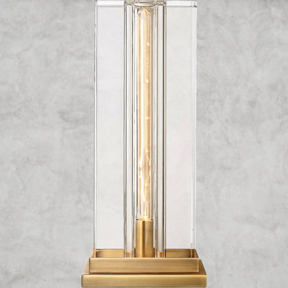 Brass Savile Square Table Lamp