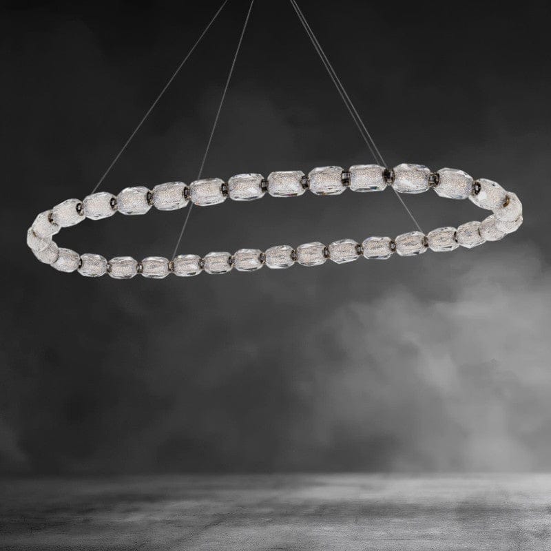 Brass / 32 Light-46"w Seduction Crystal Pendant