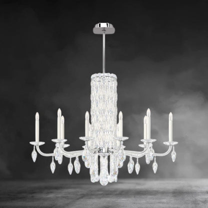 White / Crystal Heritage Crystal Siena 10 lights Crystal Chandelier 40"