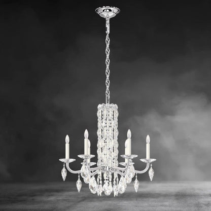 White / Crystal Heritage Crystal Siena 6-light Crystal Chandelier 24"