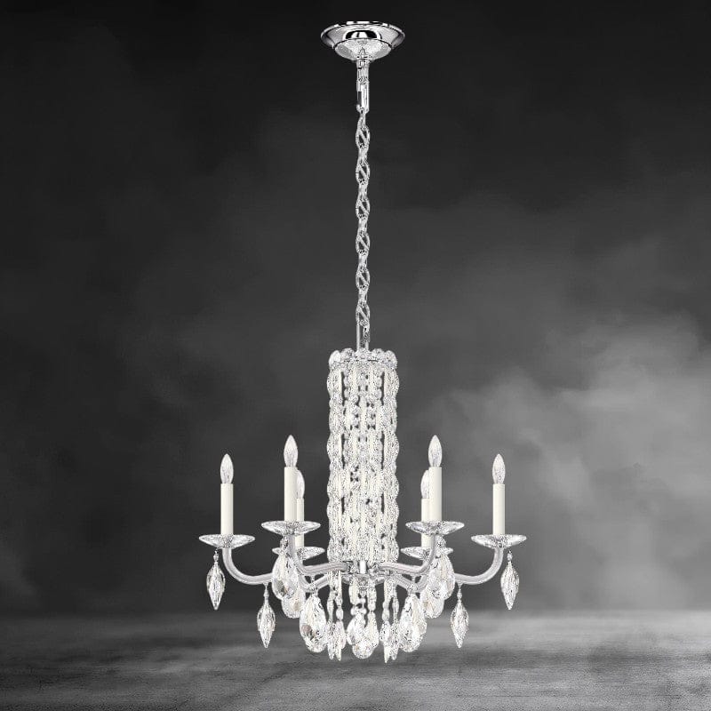 White / Crystal Heritage Crystal Siena 6-light Crystal Chandelier 24"