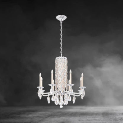 Siena 8-light crystal chandelier30"