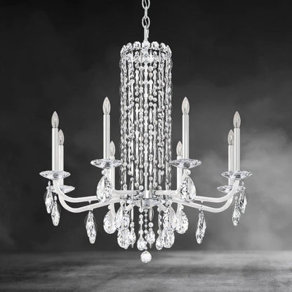 Siena 8-light crystal chandelier30"