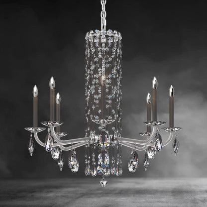 Siena 8-light crystal chandelier30"