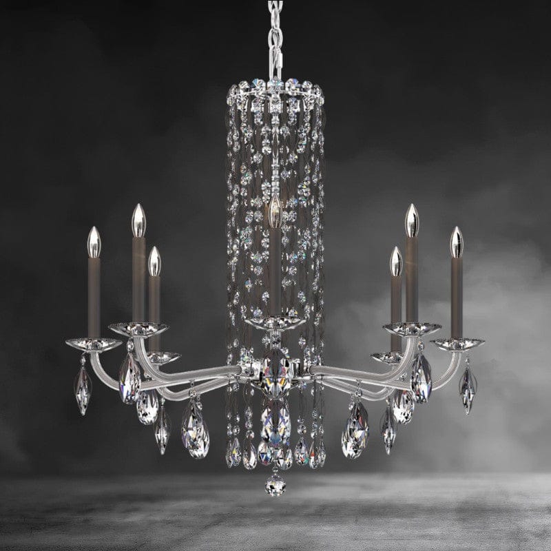 Siena 8-light crystal chandelier30"