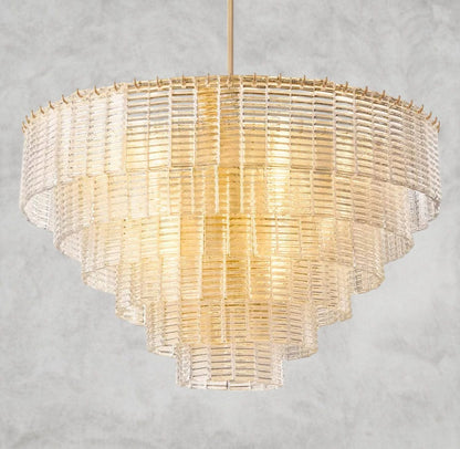 41" / Brass Sirene Clear Glass Round Chandelier 41", 52", 65"