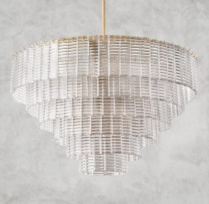 Sirene Clear Glass Round Chandelier 41", 52", 65"