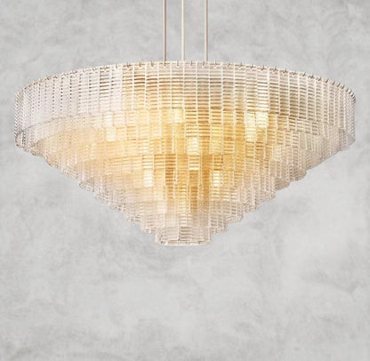 65" / Brass Sirene Clear Glass Round Chandelier 41", 52", 65"