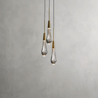 Brass Soltaire Cluster Pendant
