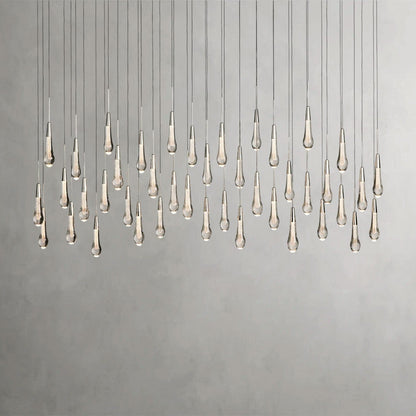 70" / Nickle Soltaire Linear Chandelier 37", 50", 60", 70"