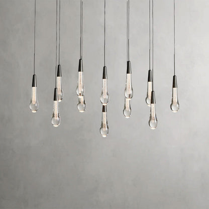 37" / Bronze Soltaire Linear Chandelier 37", 50", 60", 70"