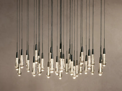 48" / Bronze Soltaire Round Chandelier 17", 24", 36", 58"