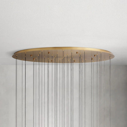 Soltaire Round Chandelier 17", 24", 36", 58"