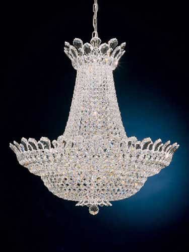 Clear Radiance Trillane Crystal Chandelier 33"